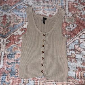 Cropped sweater tank